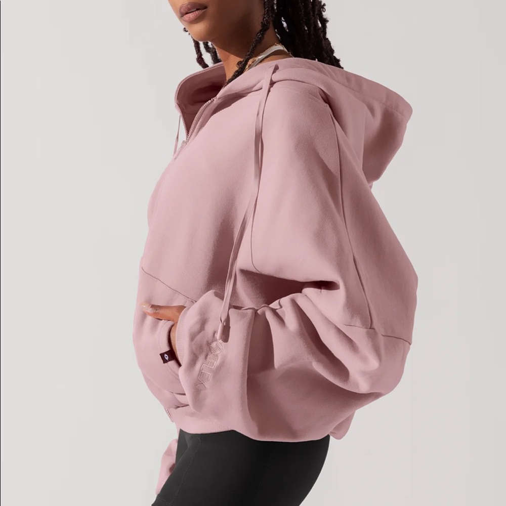 Popflex Zip Cloud Hoodie - Blush - Picture 8 of 9